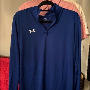 Under Armour Blue Quarter Zip Medium